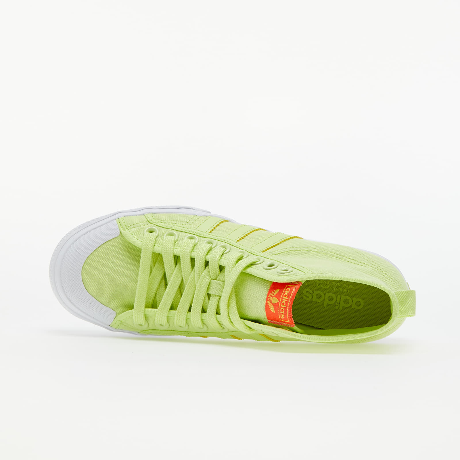 Adidas originals nizza canvas sneakers in white and red on sale