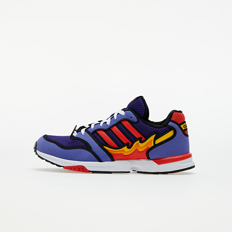 すーも Men's shoes adidas ZX 1000 Simpsons Flaming Moe Purple/ Bright Red