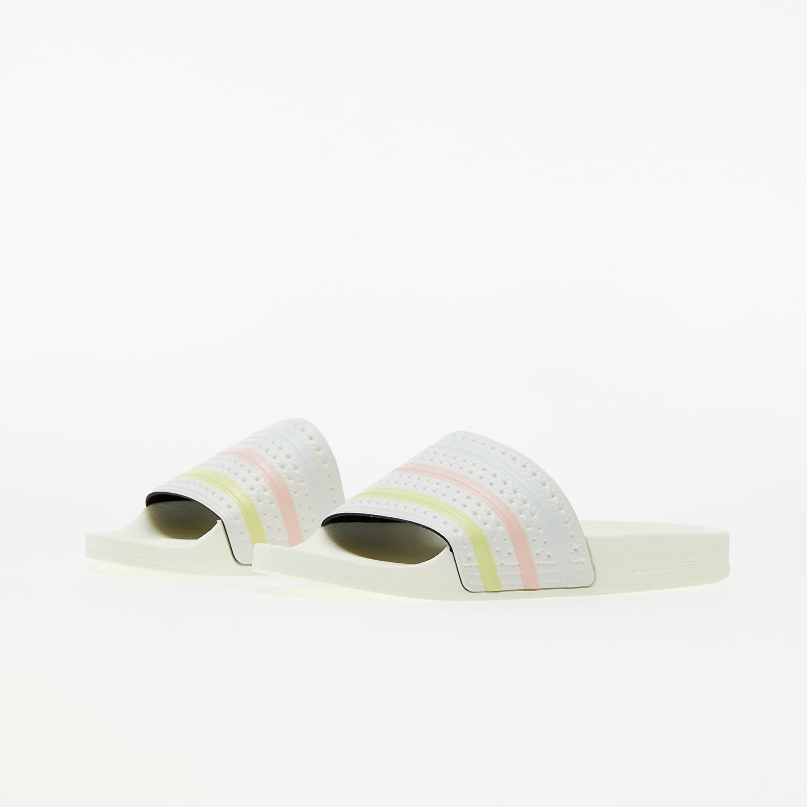 Damen Sneaker und Schuhe adidas Adilette W Off White/ Yellow Tint/ Pink Tint