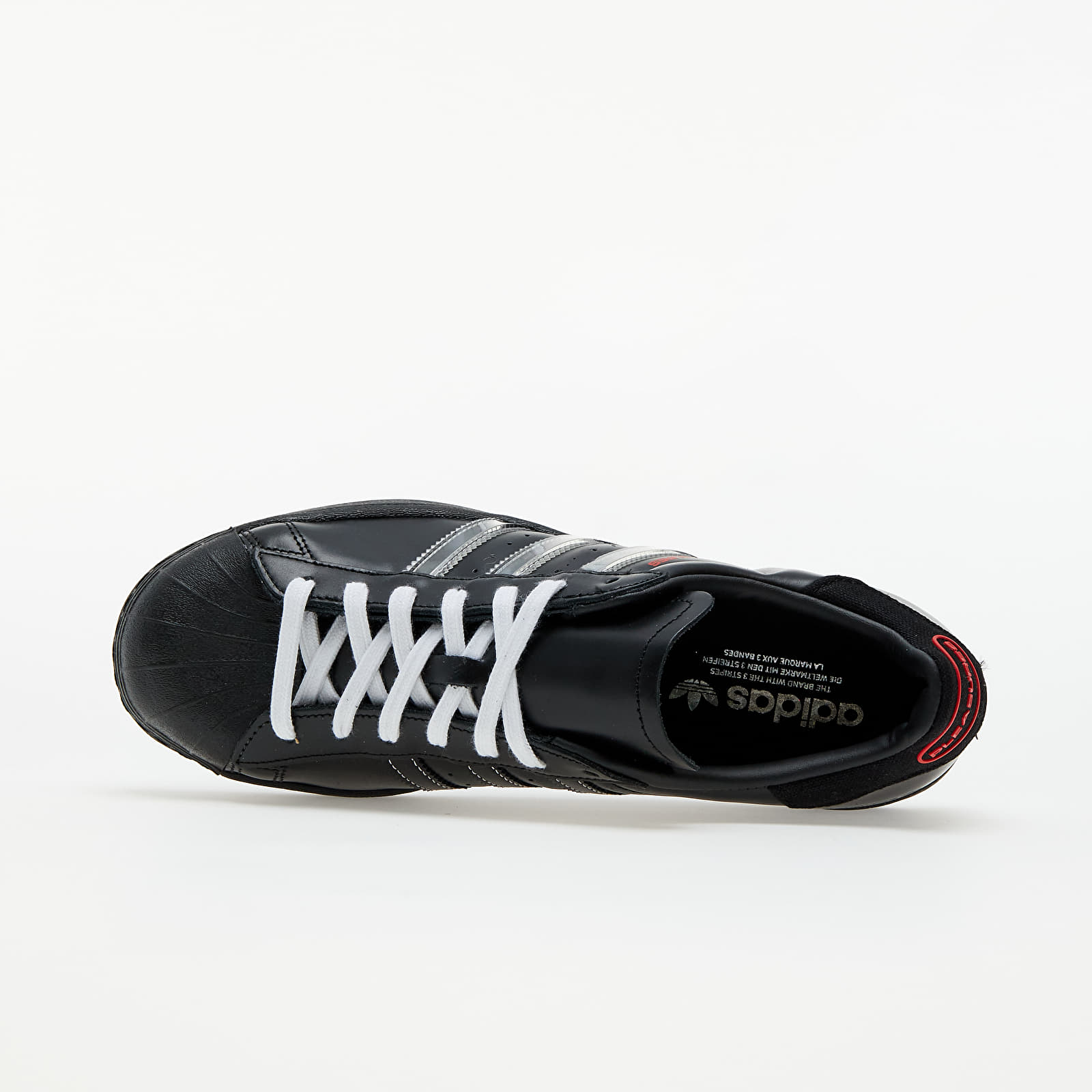 Men s shoes adidas x Pleasures Superstar Core Black Ftwr White Red Footshop