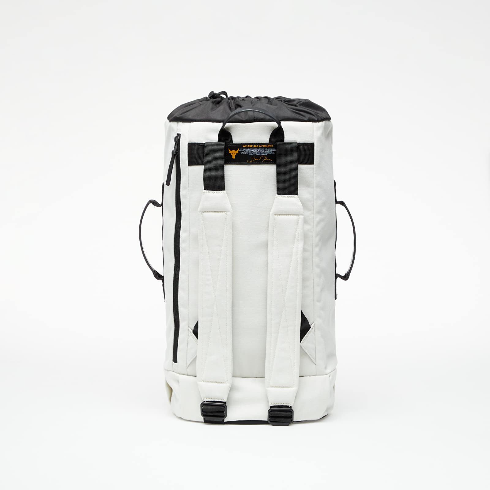 Backpacks Under Armour Project Rock 60 Gym Bag Summit White Black Black Footshop