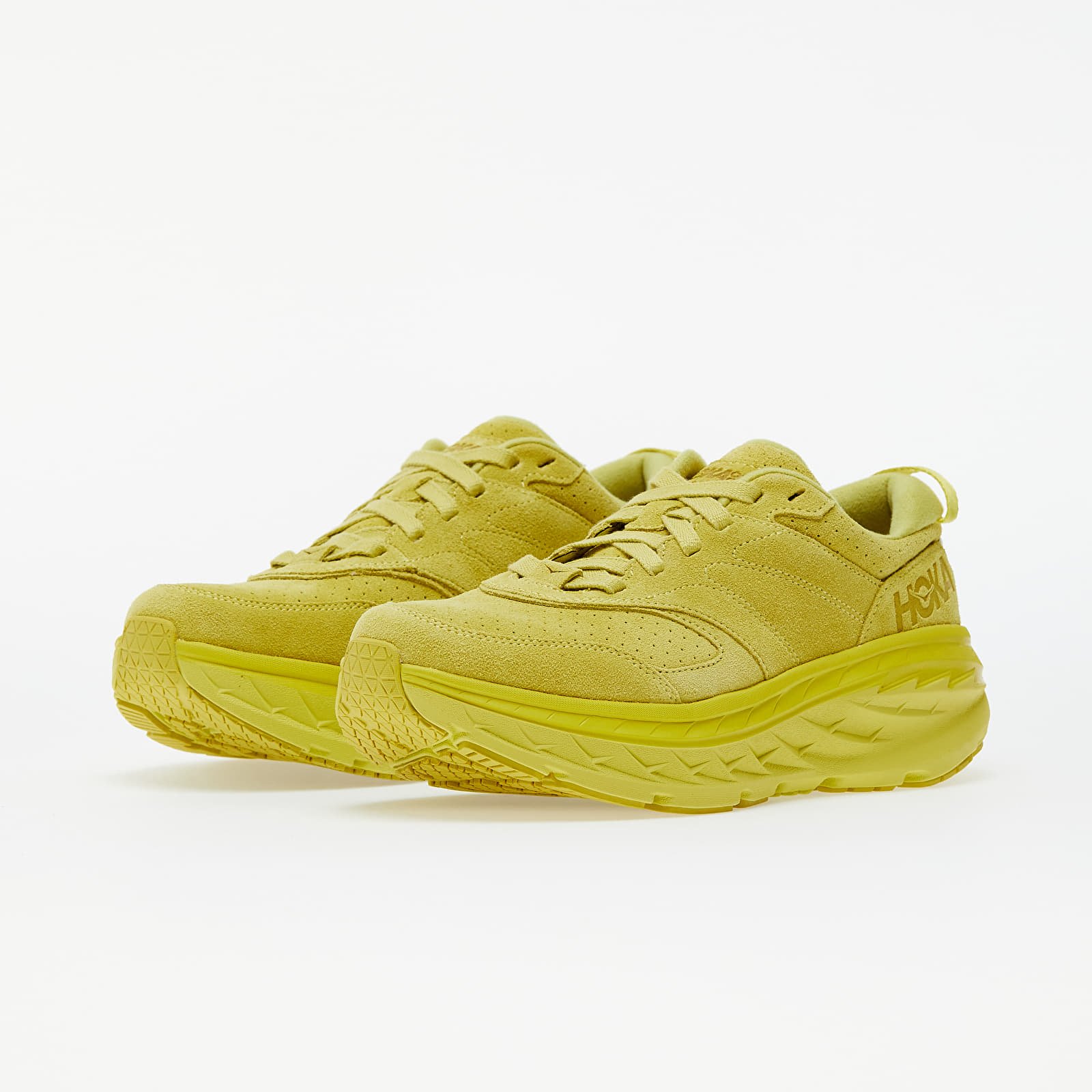 Încălțăminte și sneakerși pentru bărbați Hoka One One® M Bondi L Suede Celery/ Lima Bean