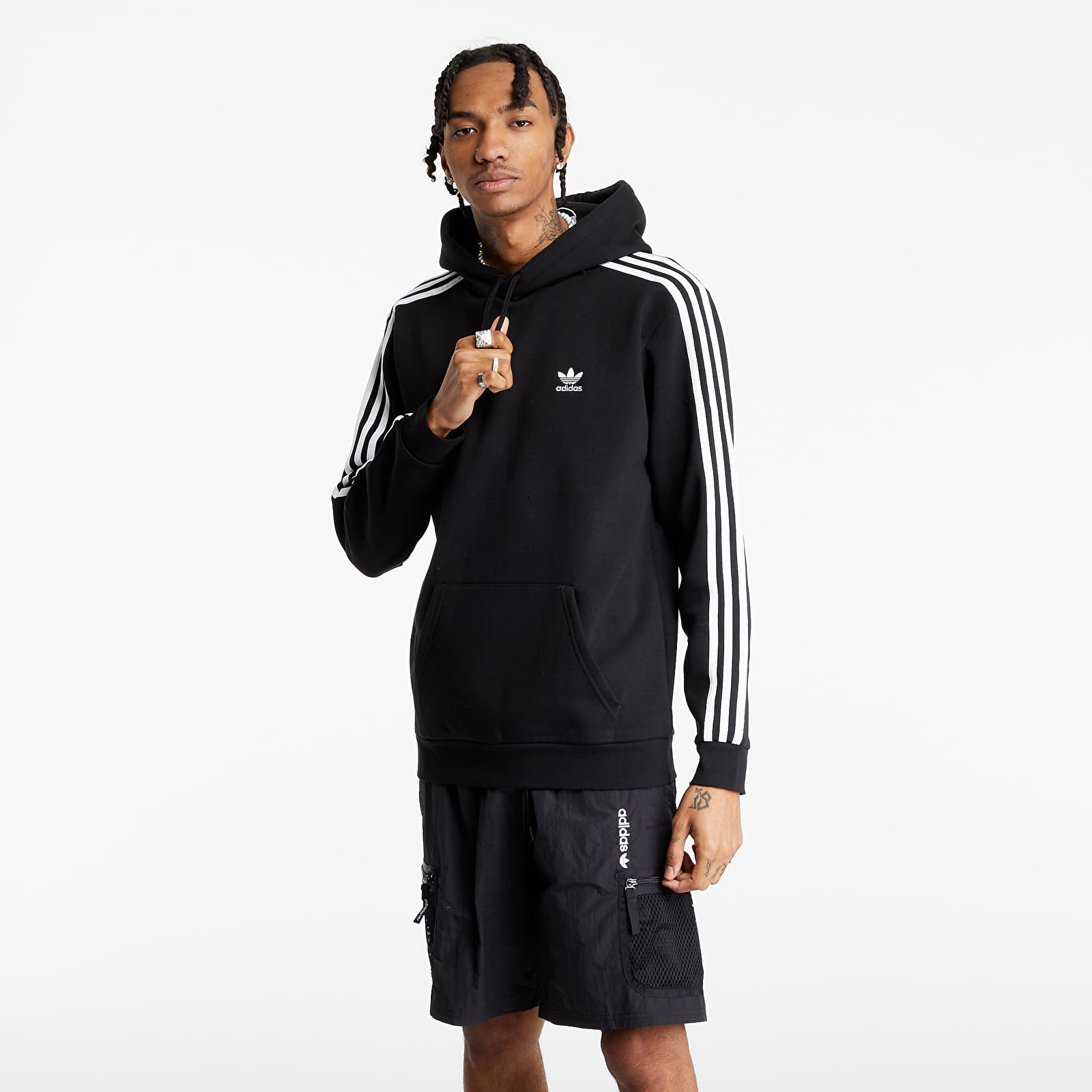 Hanorac adidas 3-Stripes Hoody Black