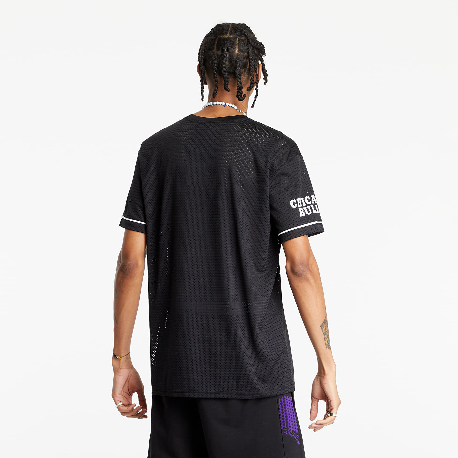 T-shirts New Era Nba Team Logo Oversized Chicago Bulls Blk