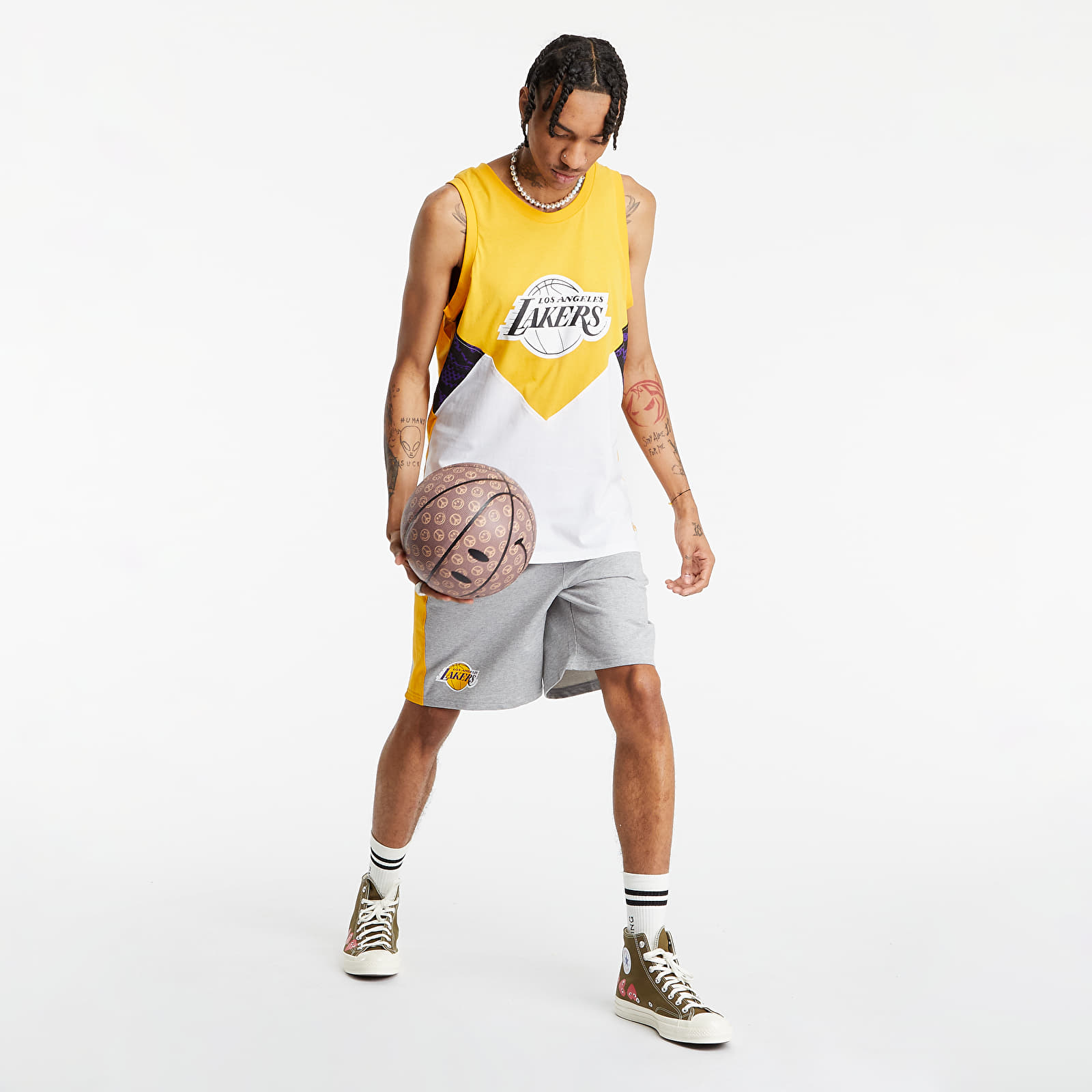 Brezrokavniki New Era Nba Oil Slick Los Angeles Lakers Trpwhi