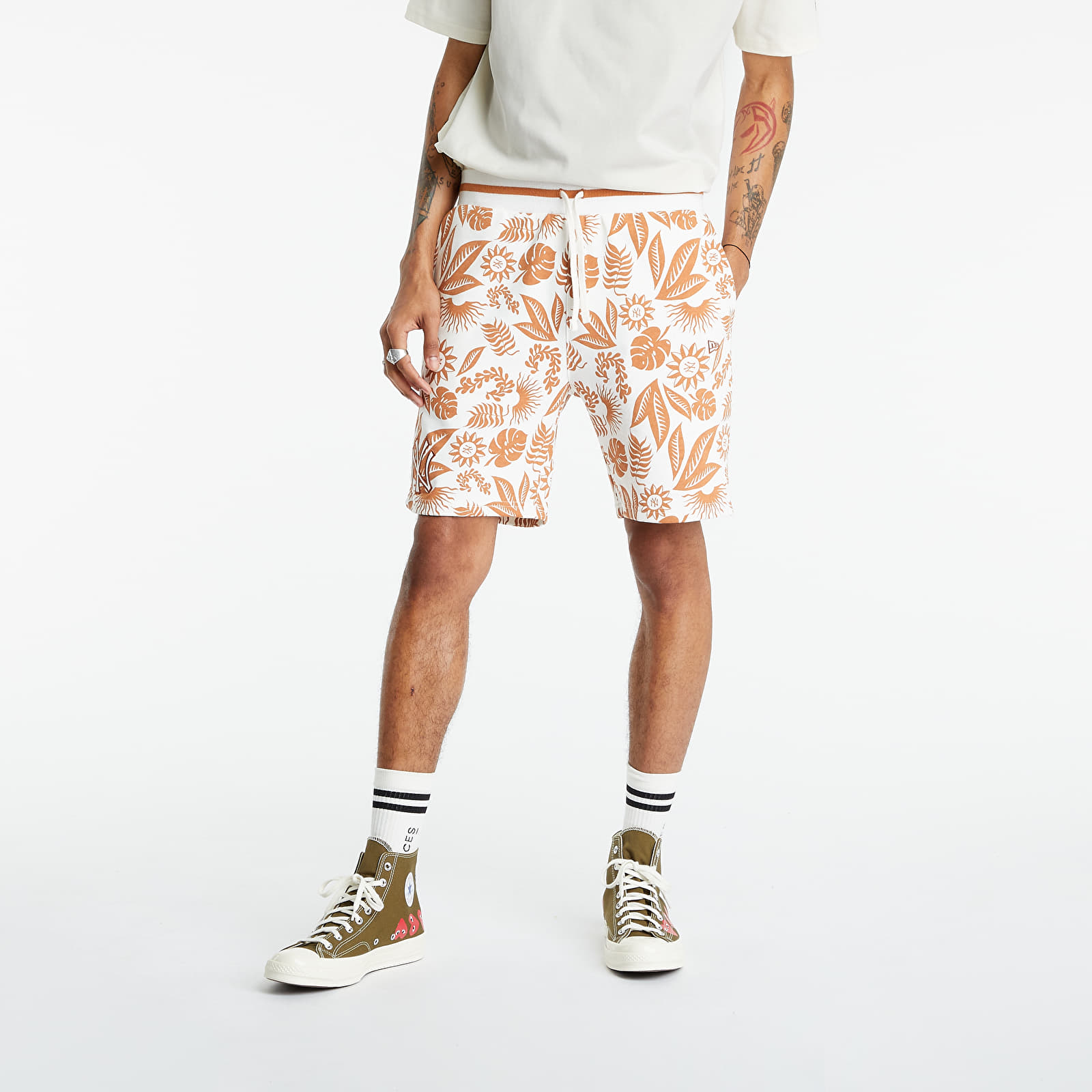 Calções New Era Mlb Floral Aop New York Yankees Sfptof