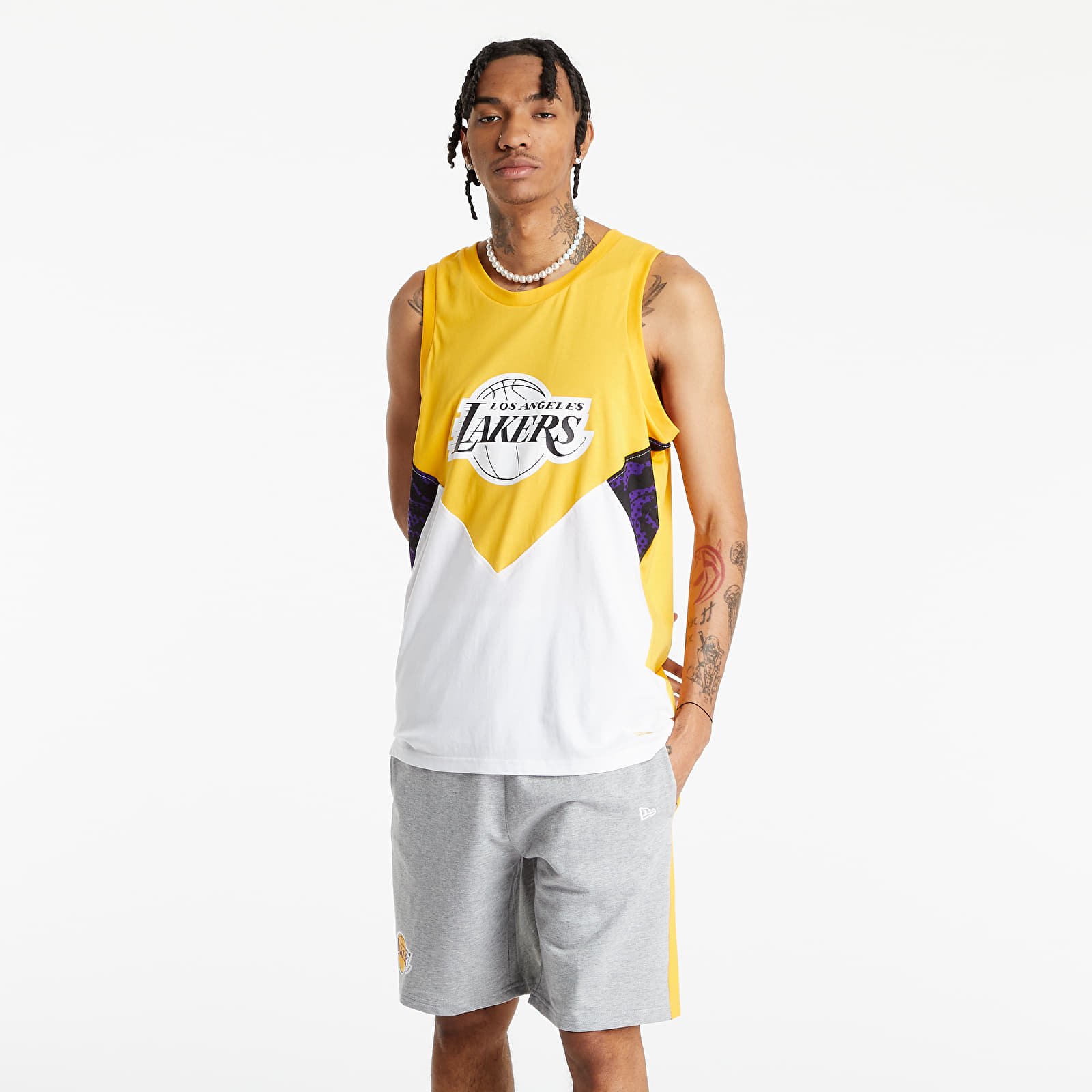 Brezrokavniki New Era Nba Oil Slick Los Angeles Lakers Trpwhi