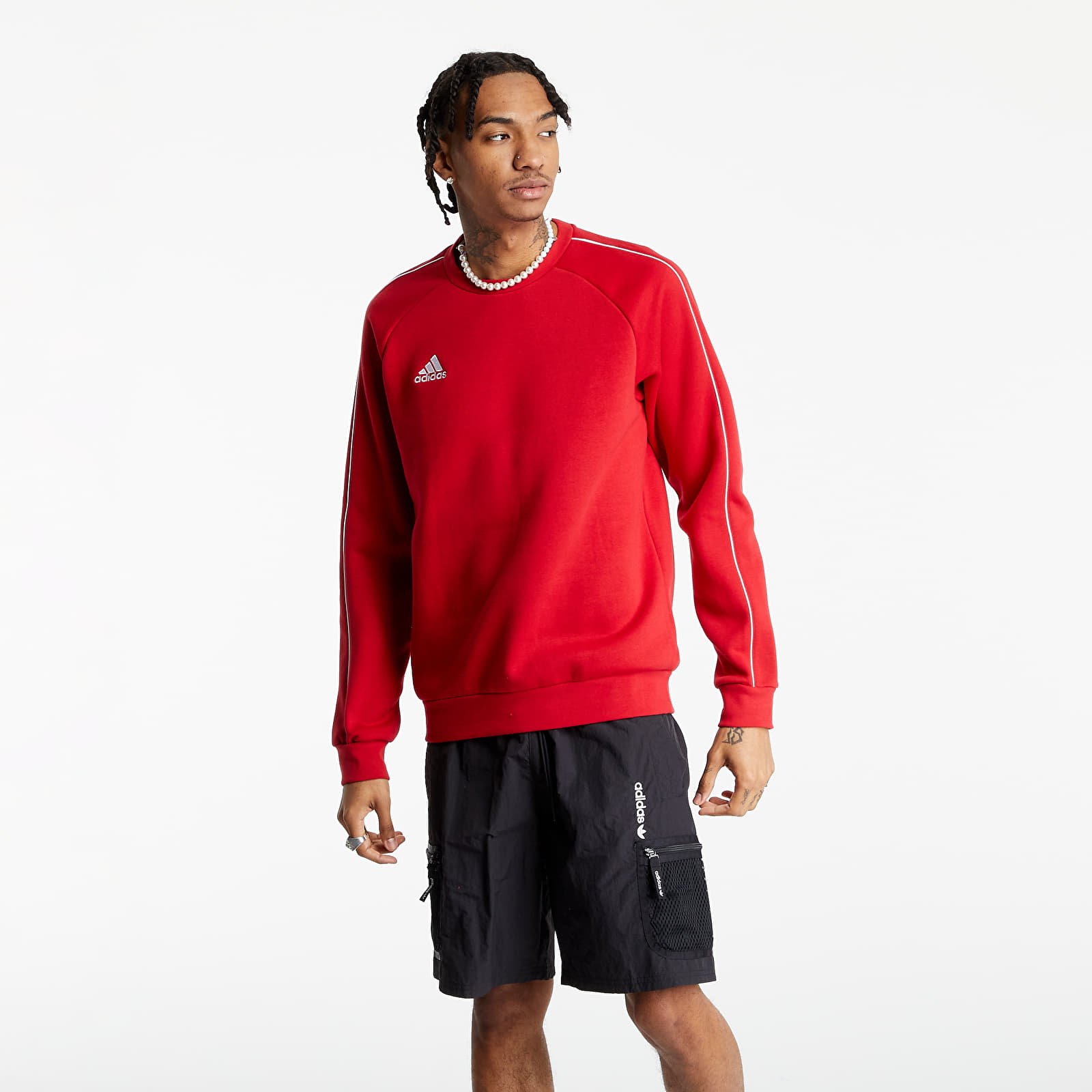 Sweatjacken und Sweatshirts adidas Performance Core 18 Sweatshirt Power Red/ White