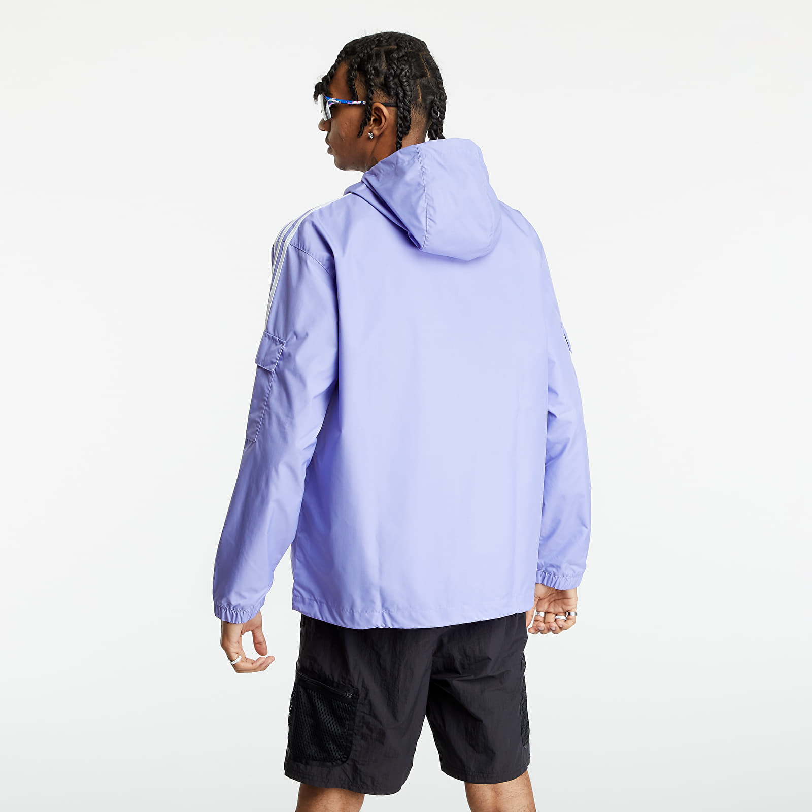 Joped adidas Originals Adicolor Classics 3-Stripes Full-Zip Windbreaker Light Purple