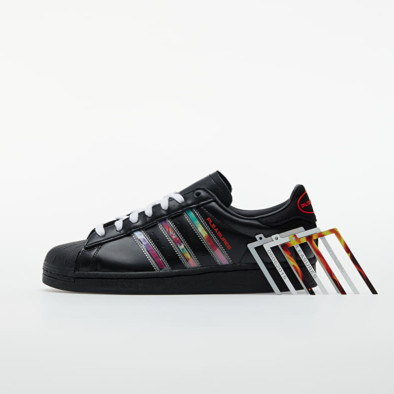 adidas x Pleasures Superstar Core Black/ Ftwr White/ Red | Footshop