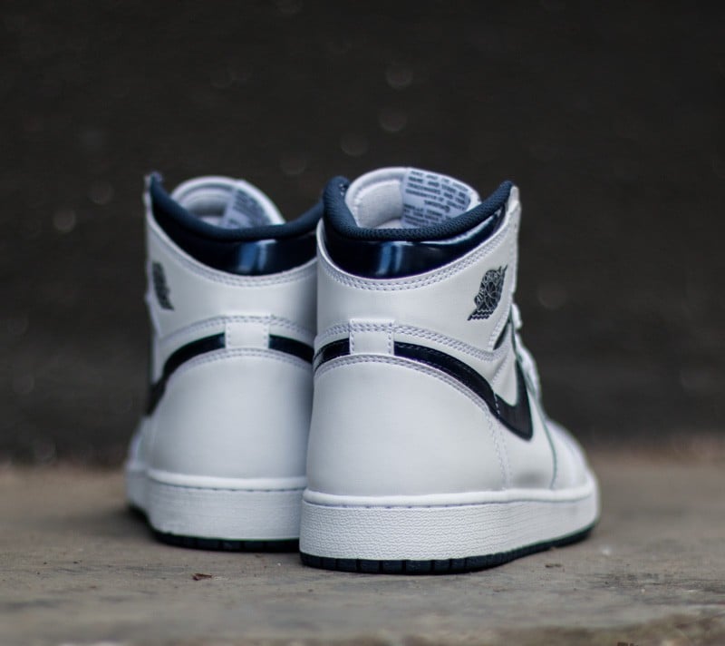 Damesko Air Jordan 1 Retro High OG (BG) White/ Midnight Navy