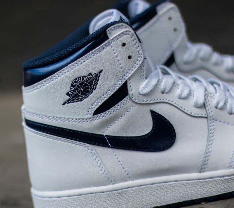 Damesko Air Jordan 1 Retro High OG (BG) White/ Midnight Navy