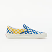 Blue and yellow checkered vans cheap
