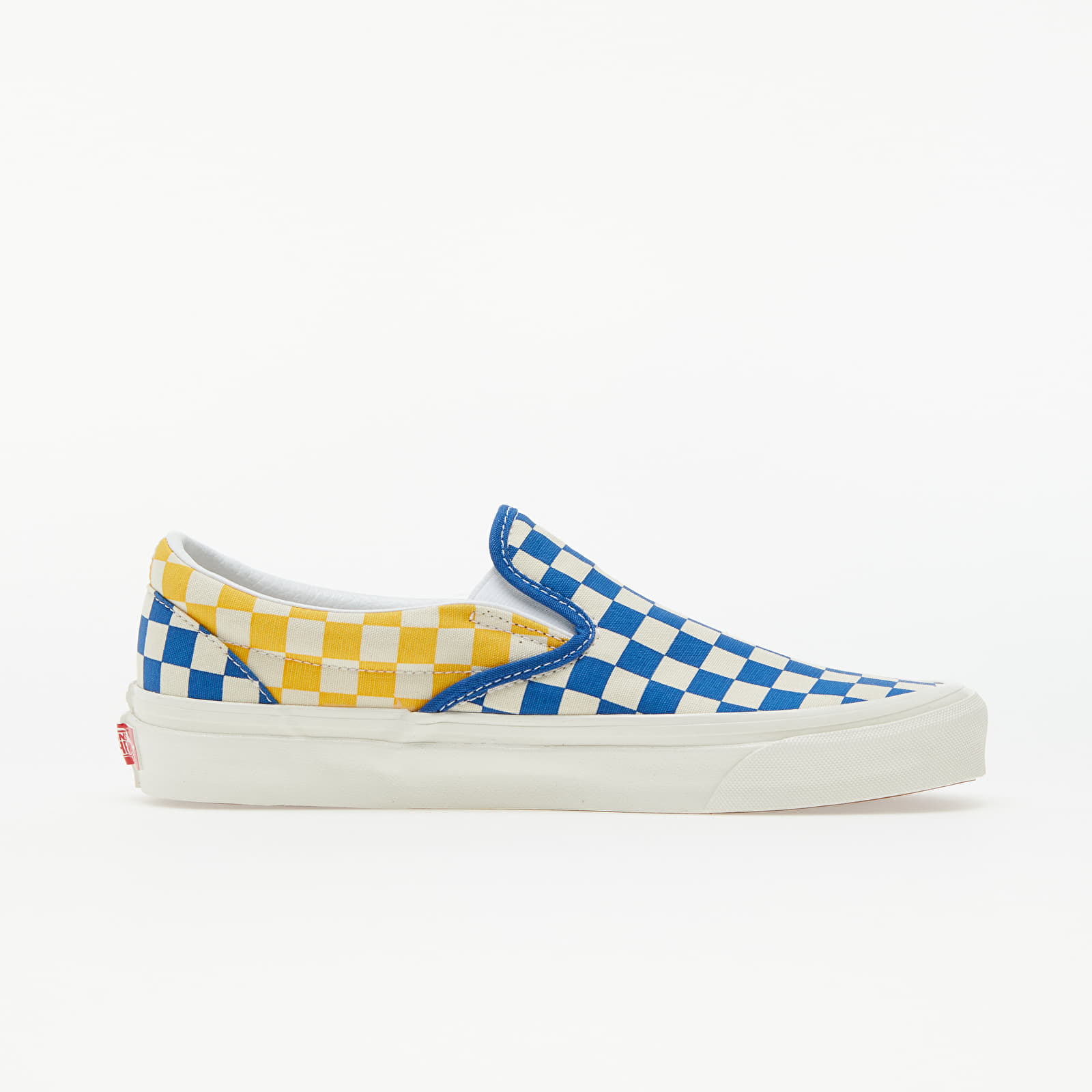 Blue yellow deals checkered vans