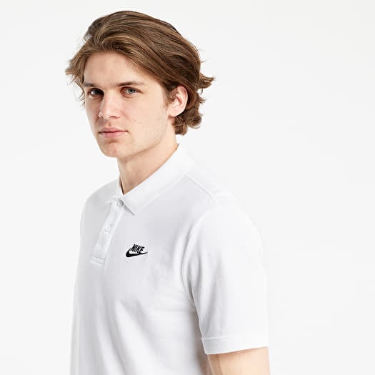 Nike white polo t shirt on sale