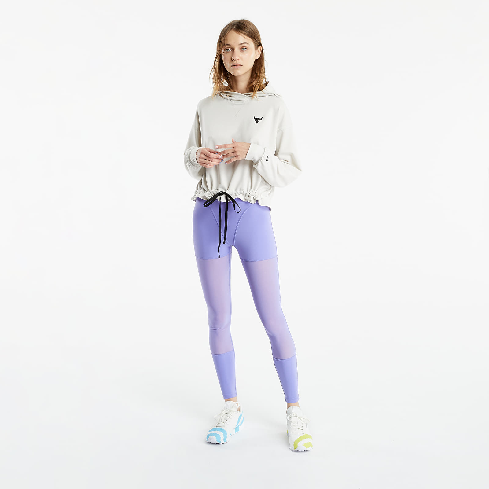 T-shirts Under Armour W Project Rock Terry Po White