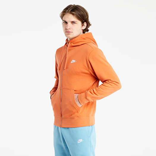 orange nike zip up