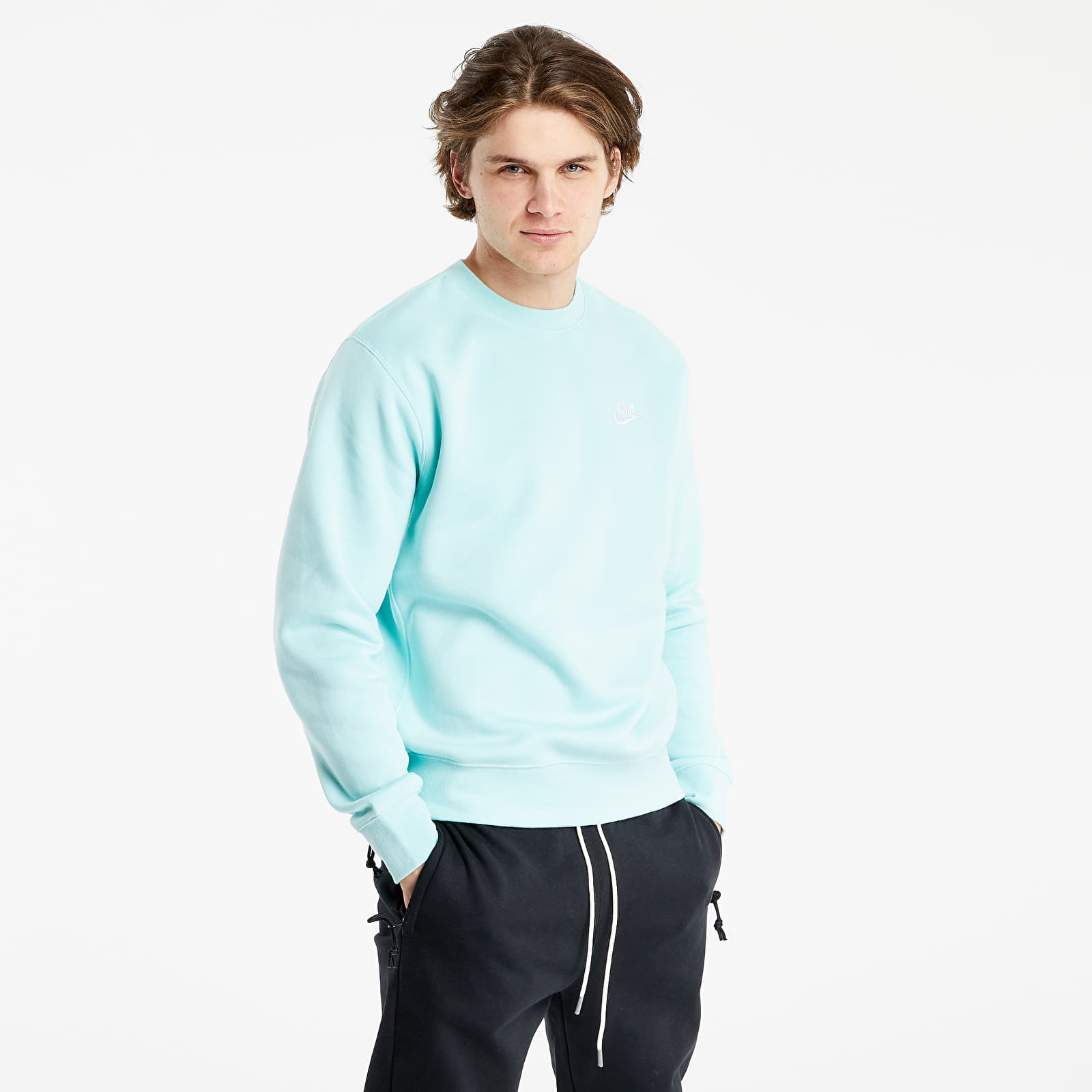 Nike sweatshirt bleached aqua online