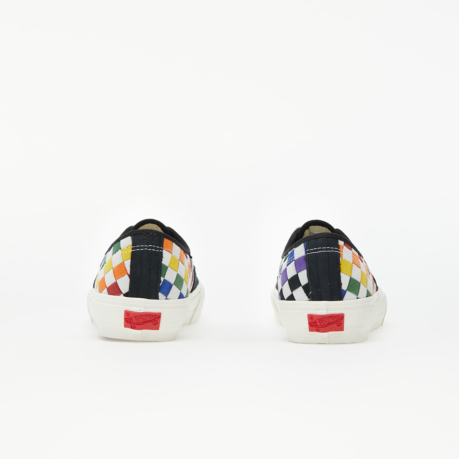 Herren Sneaker und Schuhe Vans Vault Authentic LX (Pride) Woven Leather/ Rainbow/ Marshmallo