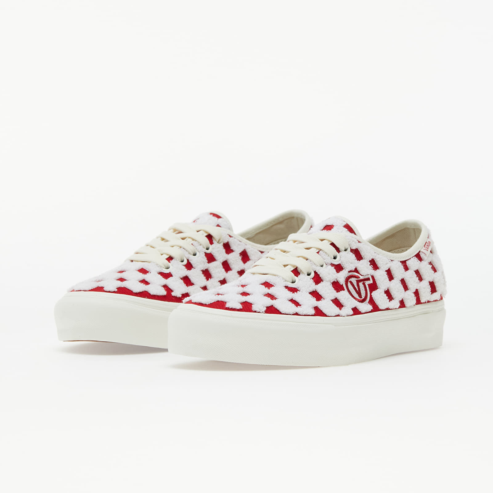 Pánské tenisky a boty Vans Vault Authentic One Piece LX (Embroidered) Racing Red/ Marshmallo
