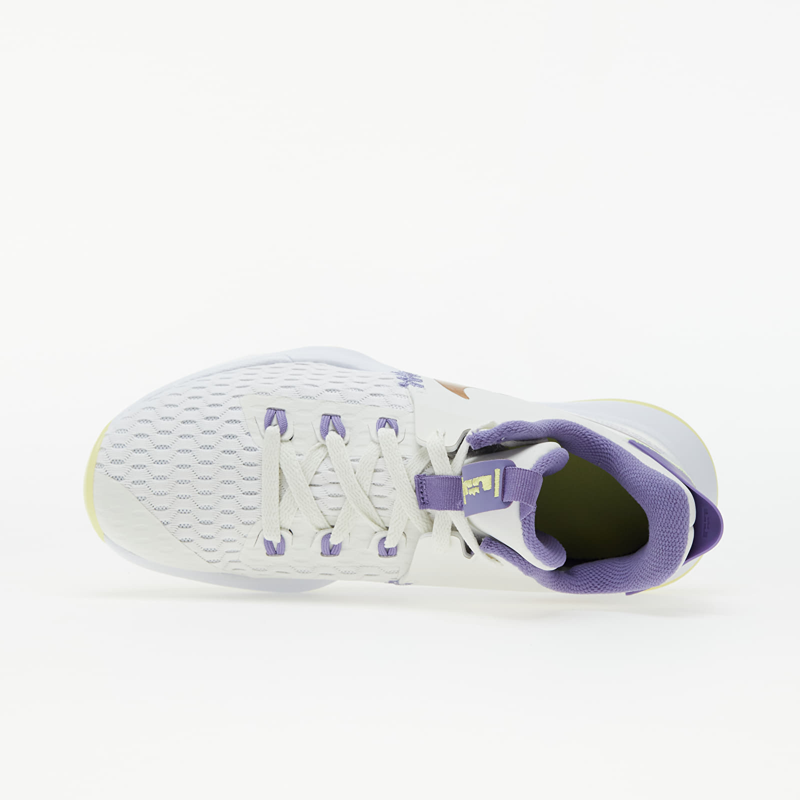 Pánské tenisky a boty Nike LeBron Witness 5 Summit White/ Mtlc Bronze-White-Lt Zitron