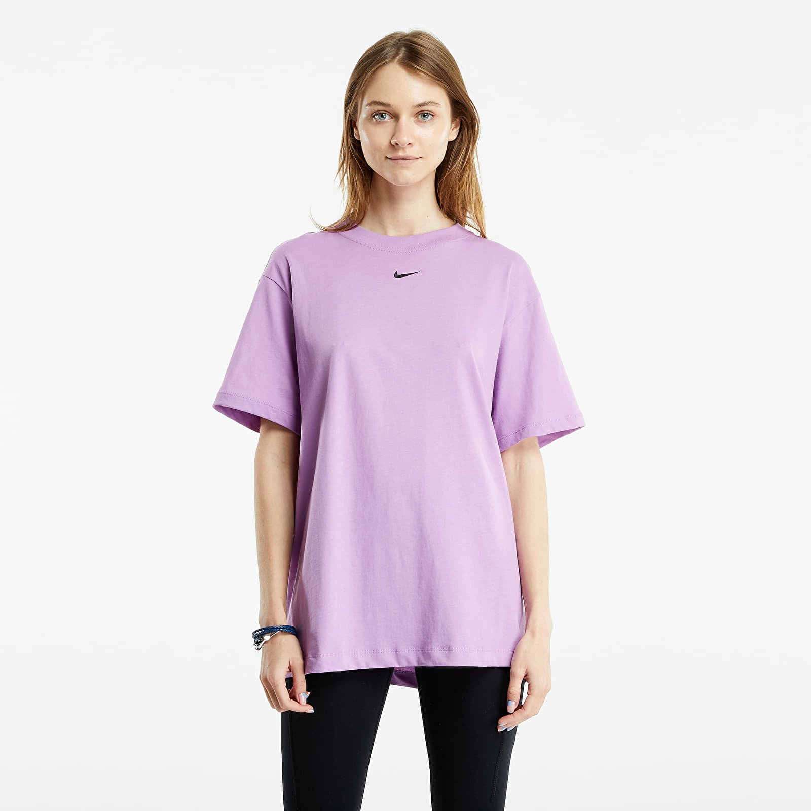 Majice T-shirt Nike Sportswear Women's Top Violet Shock/ Black