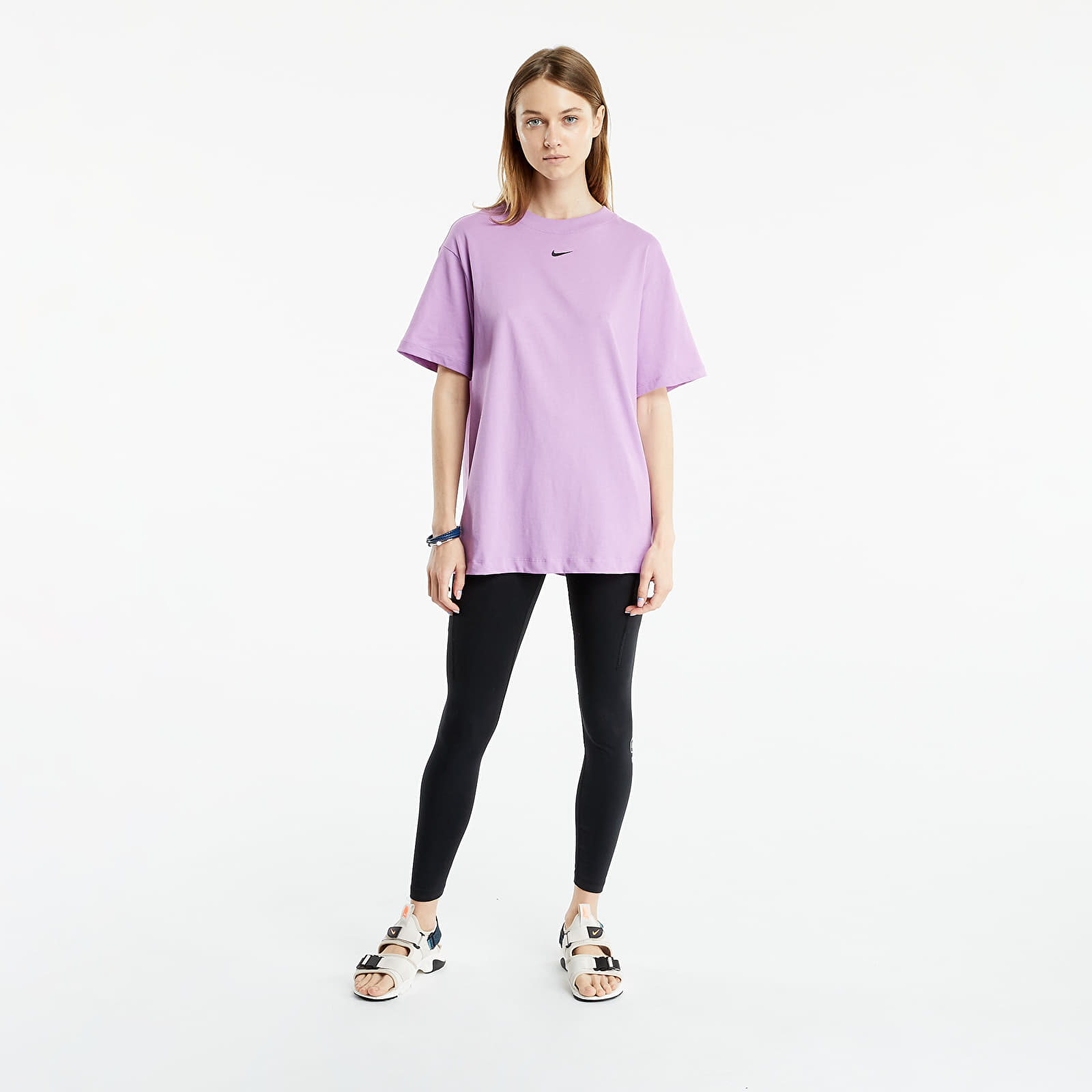 Majice T-shirt Nike Sportswear Women's Top Violet Shock/ Black