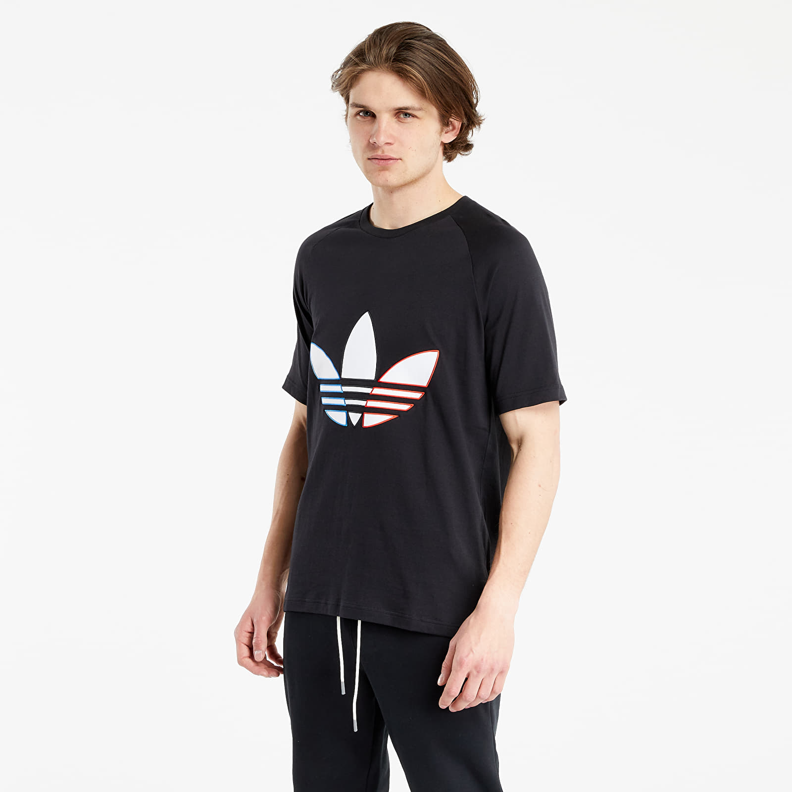 T-shirts adidas Originals Adicolor Tricolor Tee Black
