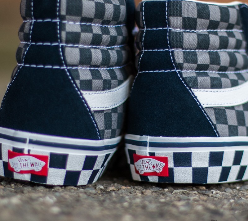 Férfi cipők Vans Sk8-Hi Pro (50th) '83 Checker/ Blue/ Grey