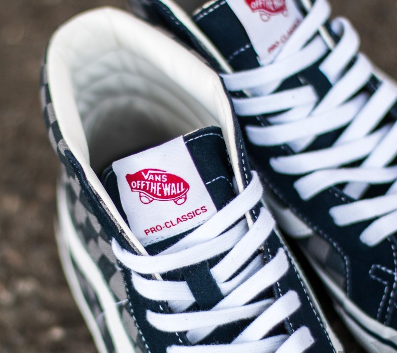 Férfi cipők Vans Sk8-Hi Pro (50th) '83 Checker/ Blue/ Grey