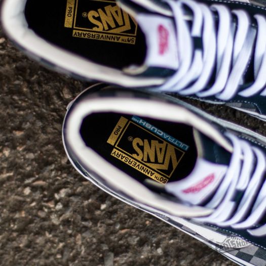 Vans Sk8 Hi Pro 50th 83 Checker Blue Grey