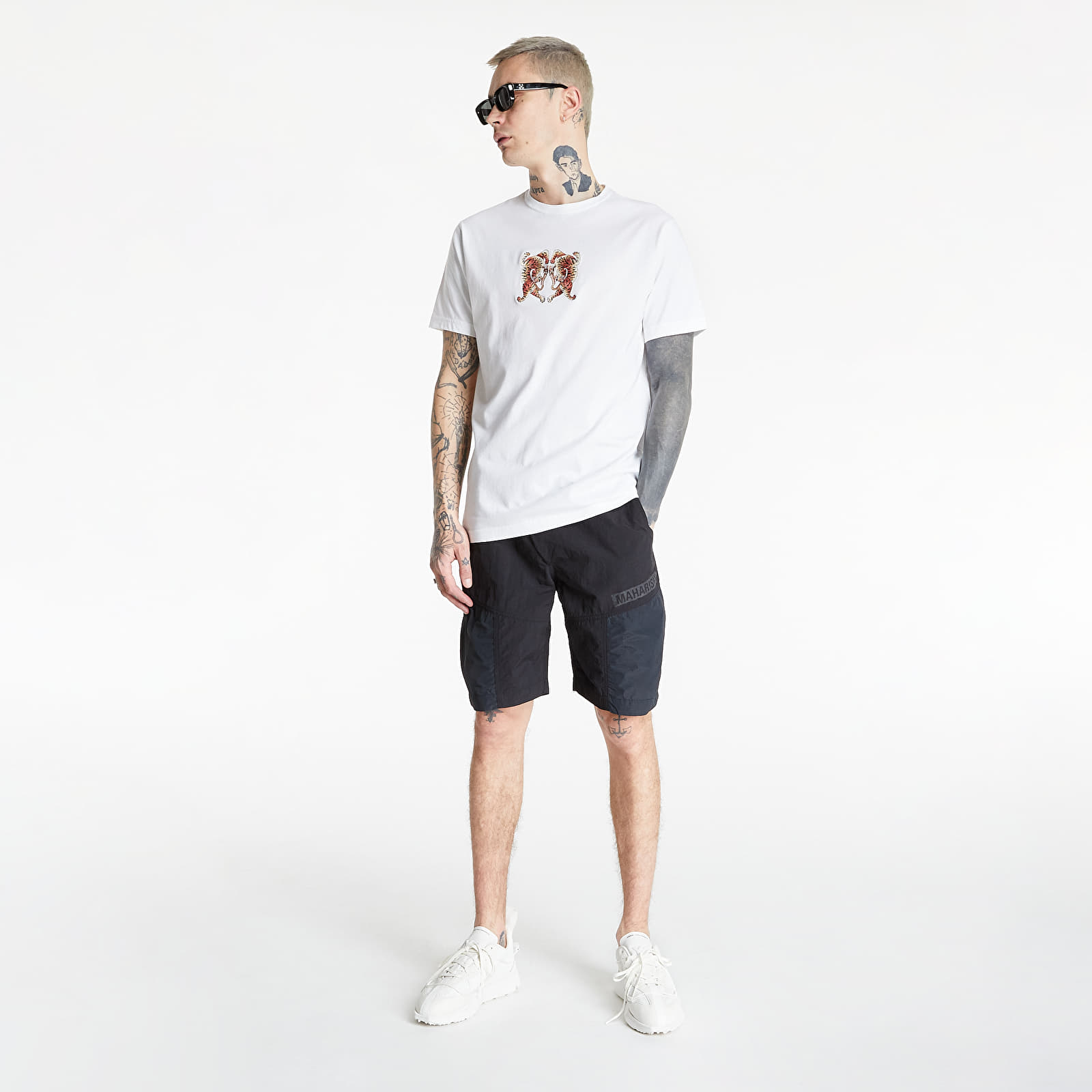 Men's T-shirts maharishi Heart of Tigers T-Shirt White