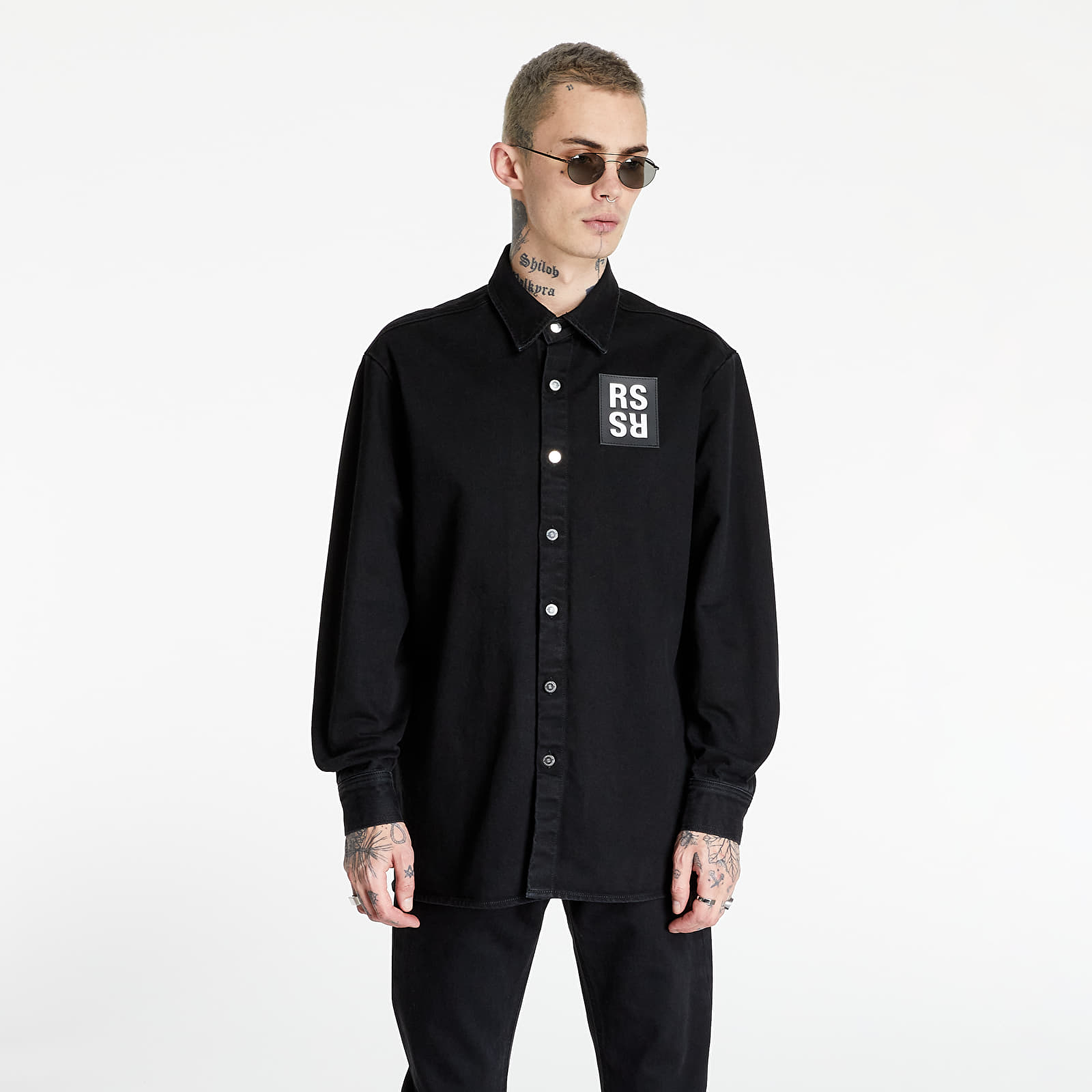 Jackets RAF SIMONS Straight Fit Denim Shirt Black | Footshop Jackets RAF SIMONS Straight Fit Denim Shirt Black | Footshop