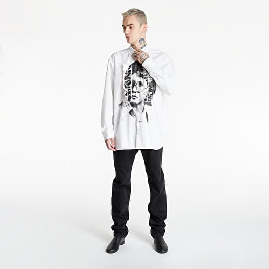 Shirt RAF SIMONS Big Shirt With Ruffles And Print On Top