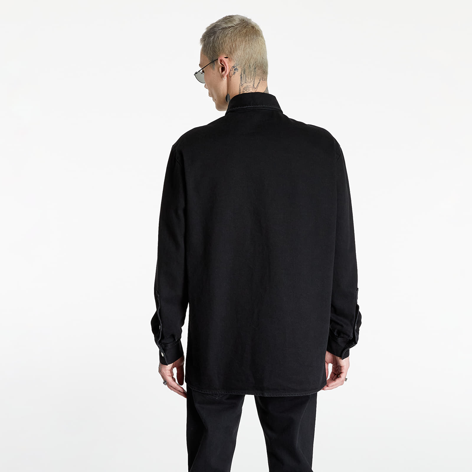 Bundy RAF SIMONS Straight Fit Denim Shirt Black