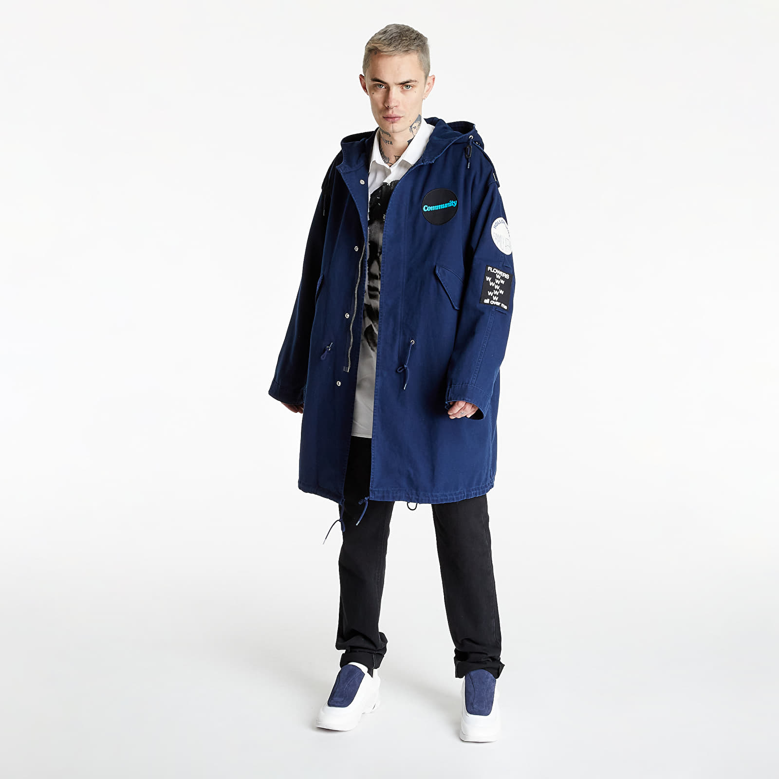 Jackets RAF SIMONS Medium Length Parka Navy | Footshop