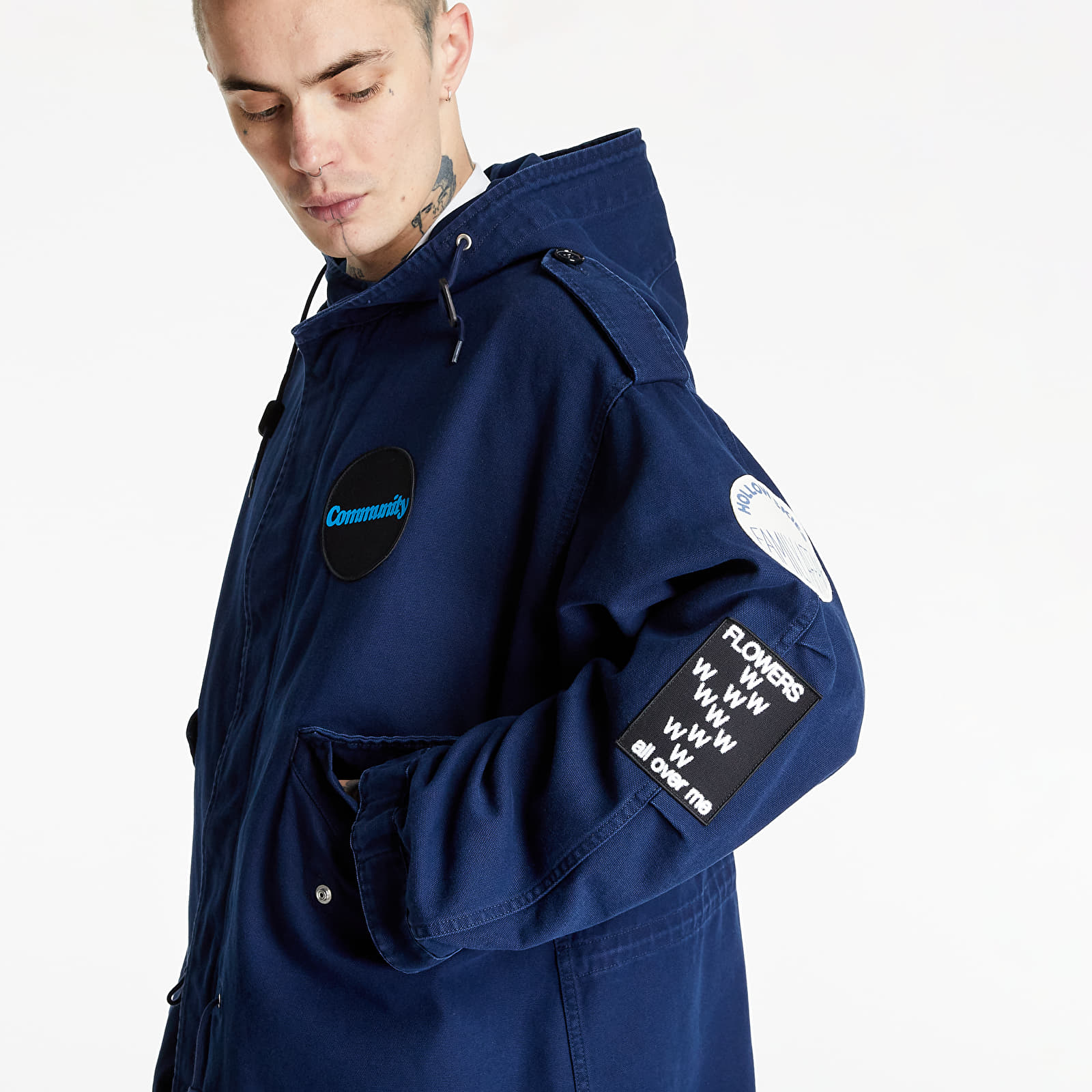 Jackets RAF SIMONS Medium Length Parka Navy | Footshop