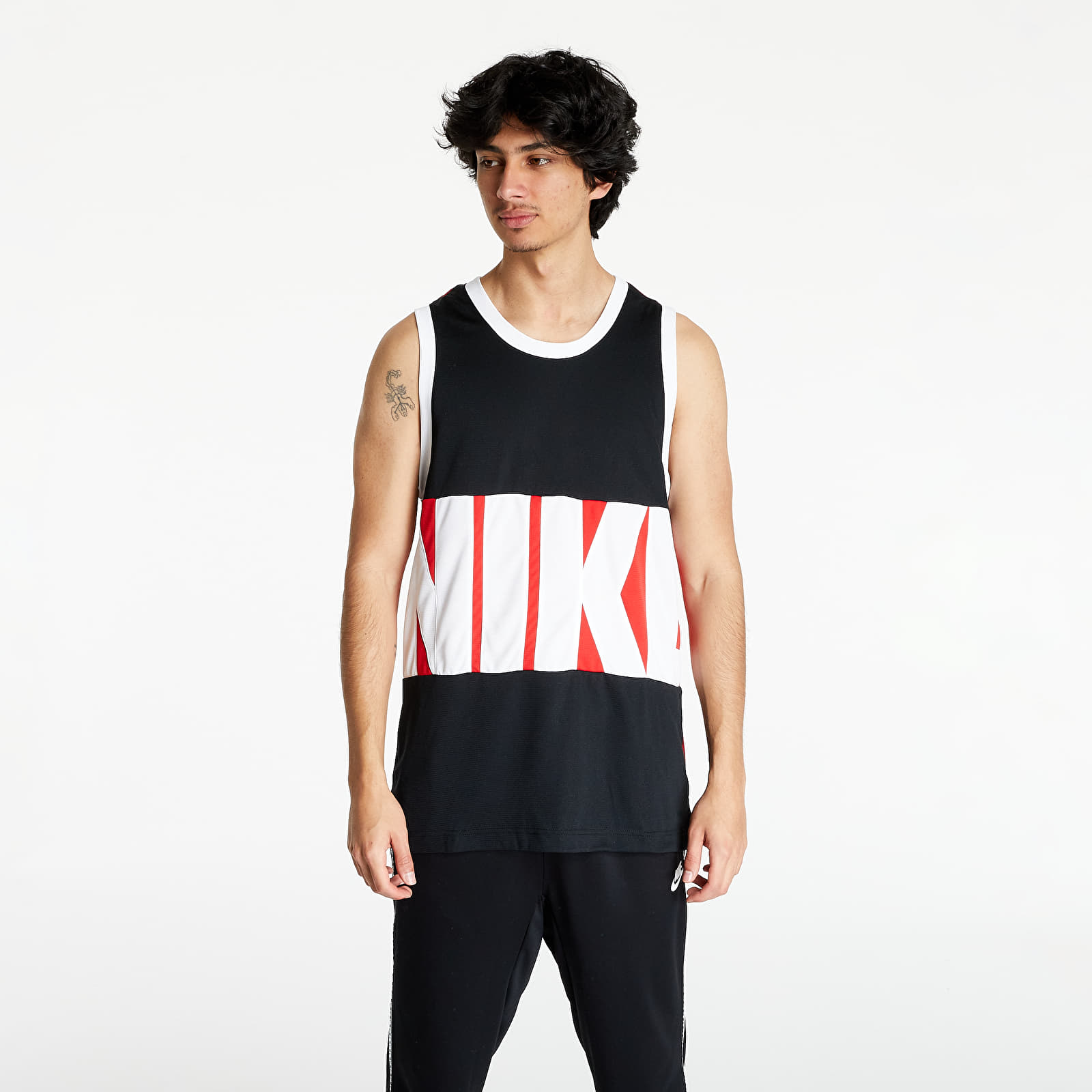 Vests Nike Dri FIT Men s Basketball Jersey Black University Red