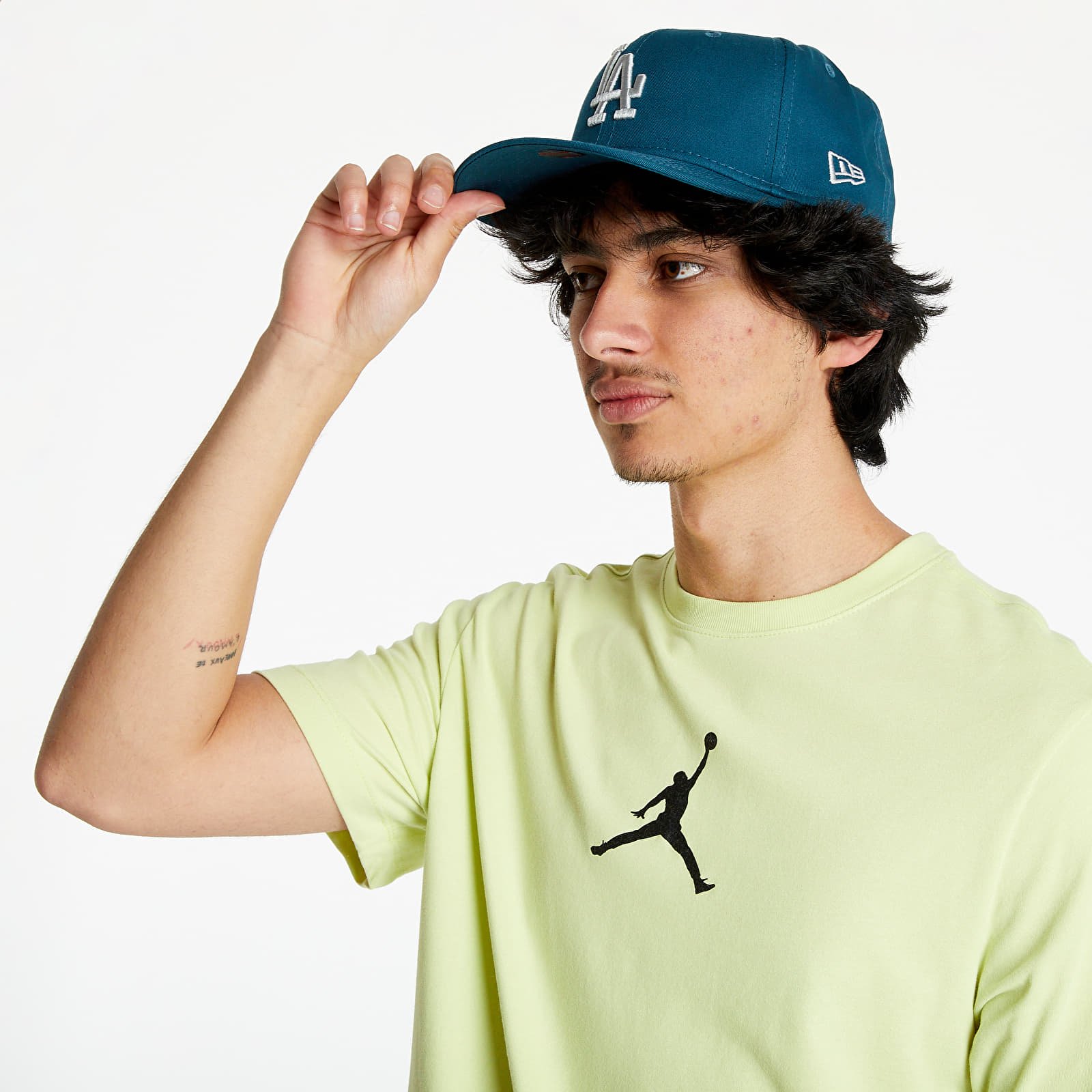 Pólók Jordan Jumpman Dri-Fit SS Crew Limelight/ Black