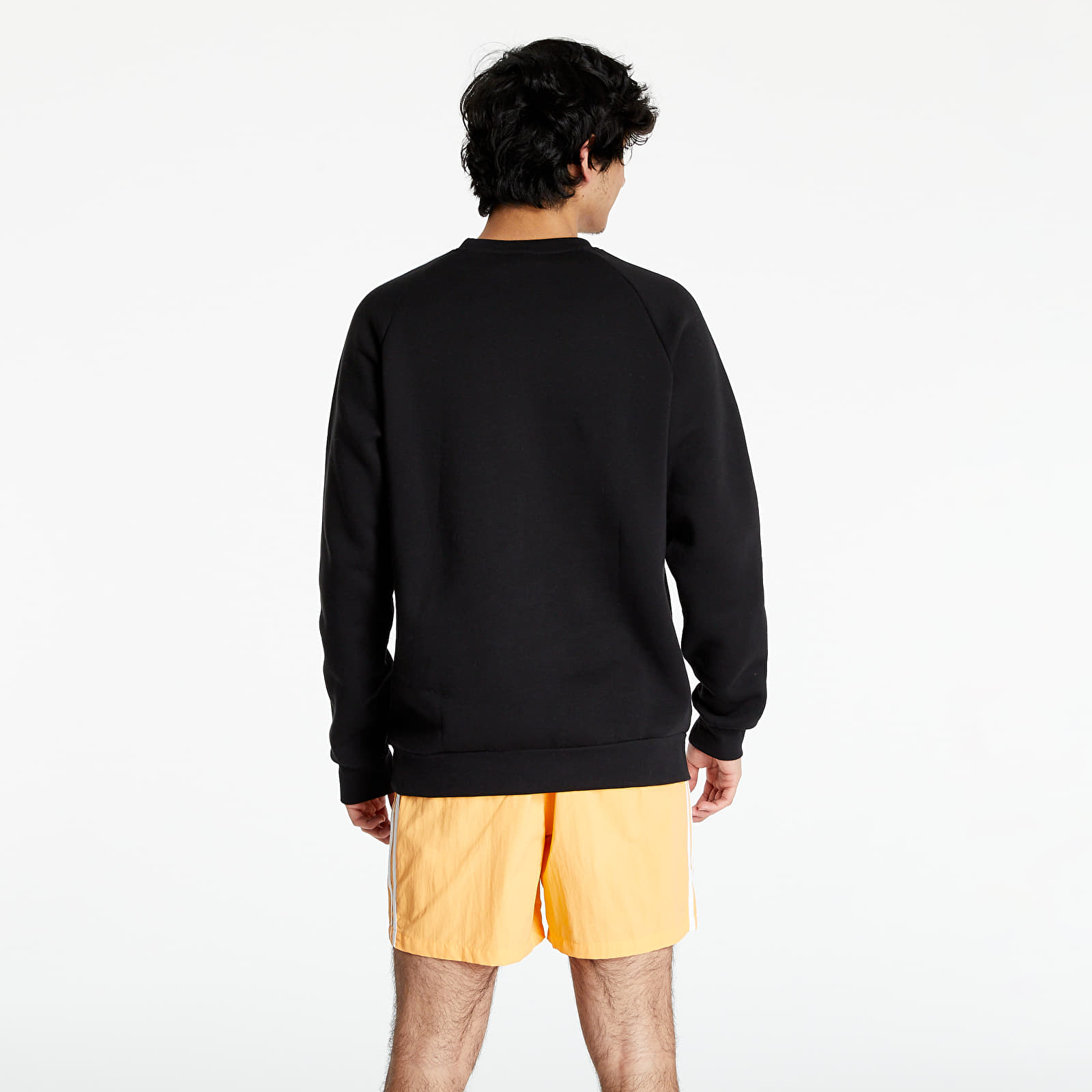 Mikiny a svetre adidas Originals 3-Stripes Crewneck Black
