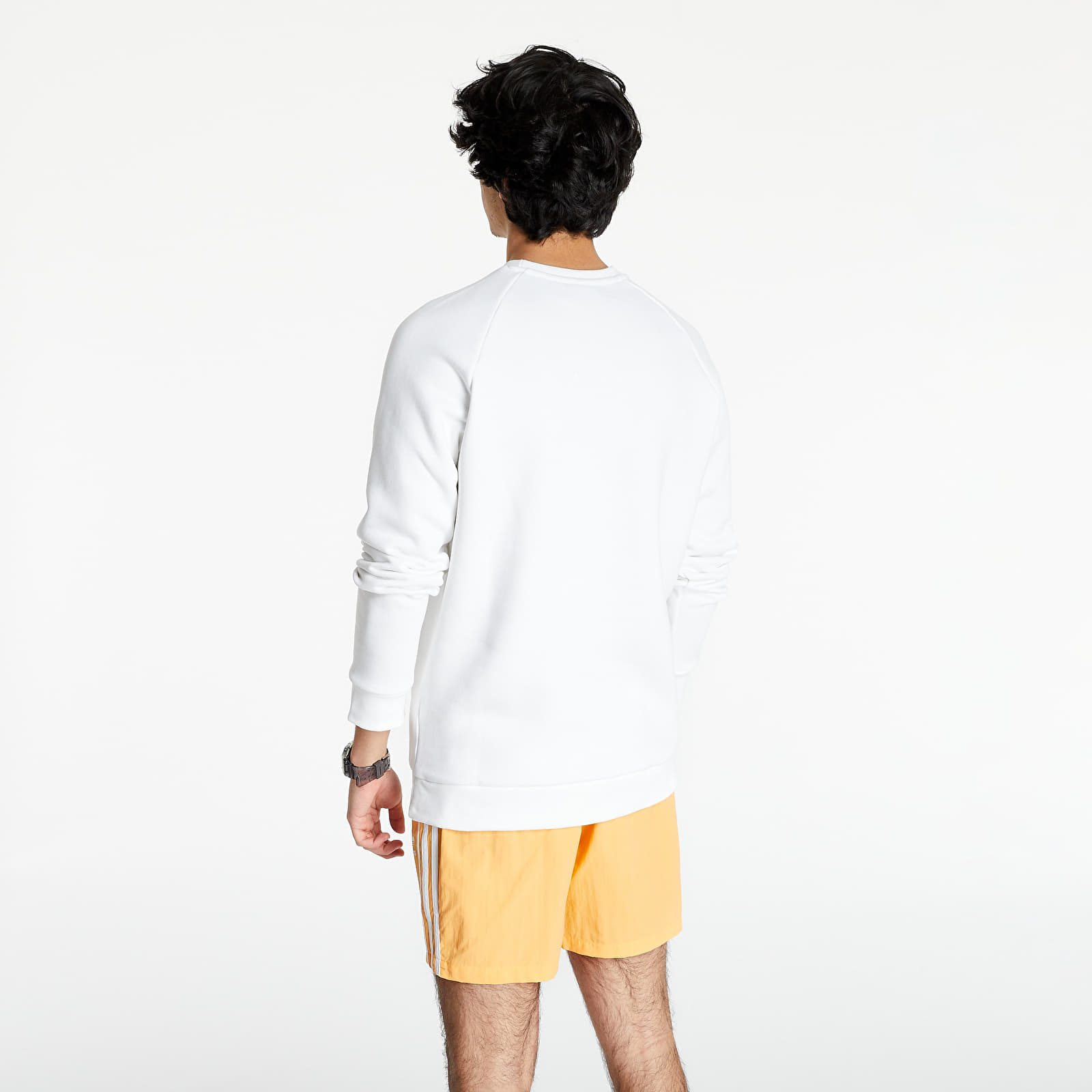 Mikiny adidas Essential Crew White