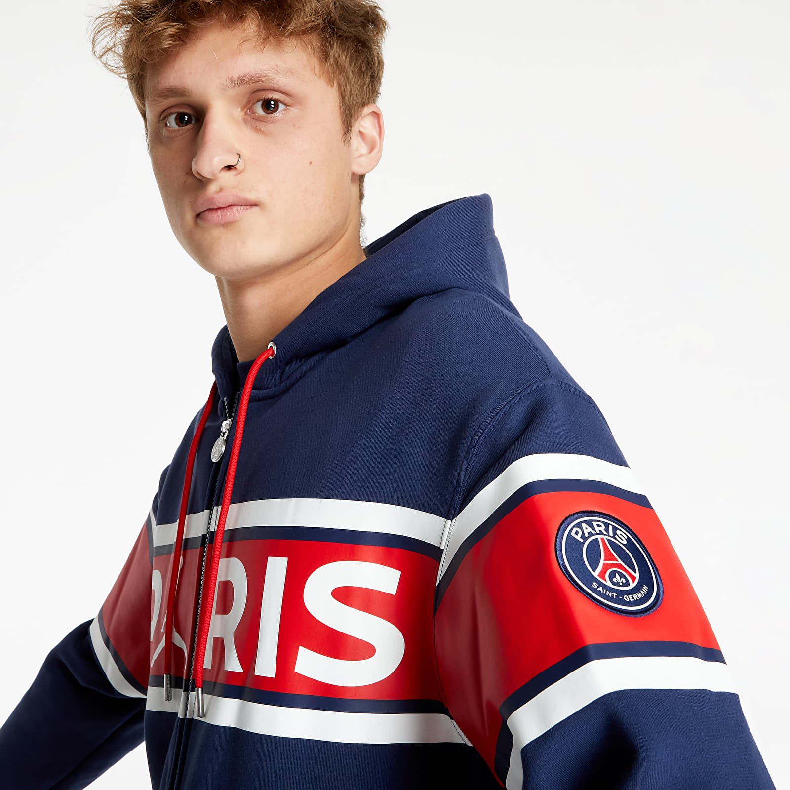Hoodies and sweatshirts Jordan PSG Fleece FZ Hoodie Midnight Navy White Footshop