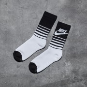 Nike Mens Classic Striped Socks White/ Black