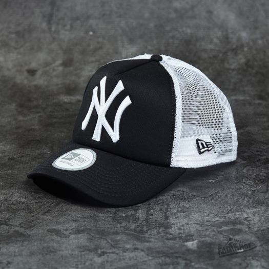 New era black deals and white cap