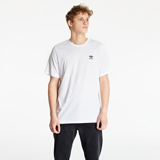Adidas trefoil 3 stripes t shirt in white 2025