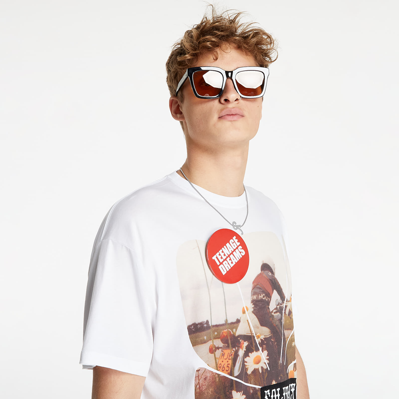 Koszulki RAF SIMONS Big Fit T-Shirt Solitary Disorder White