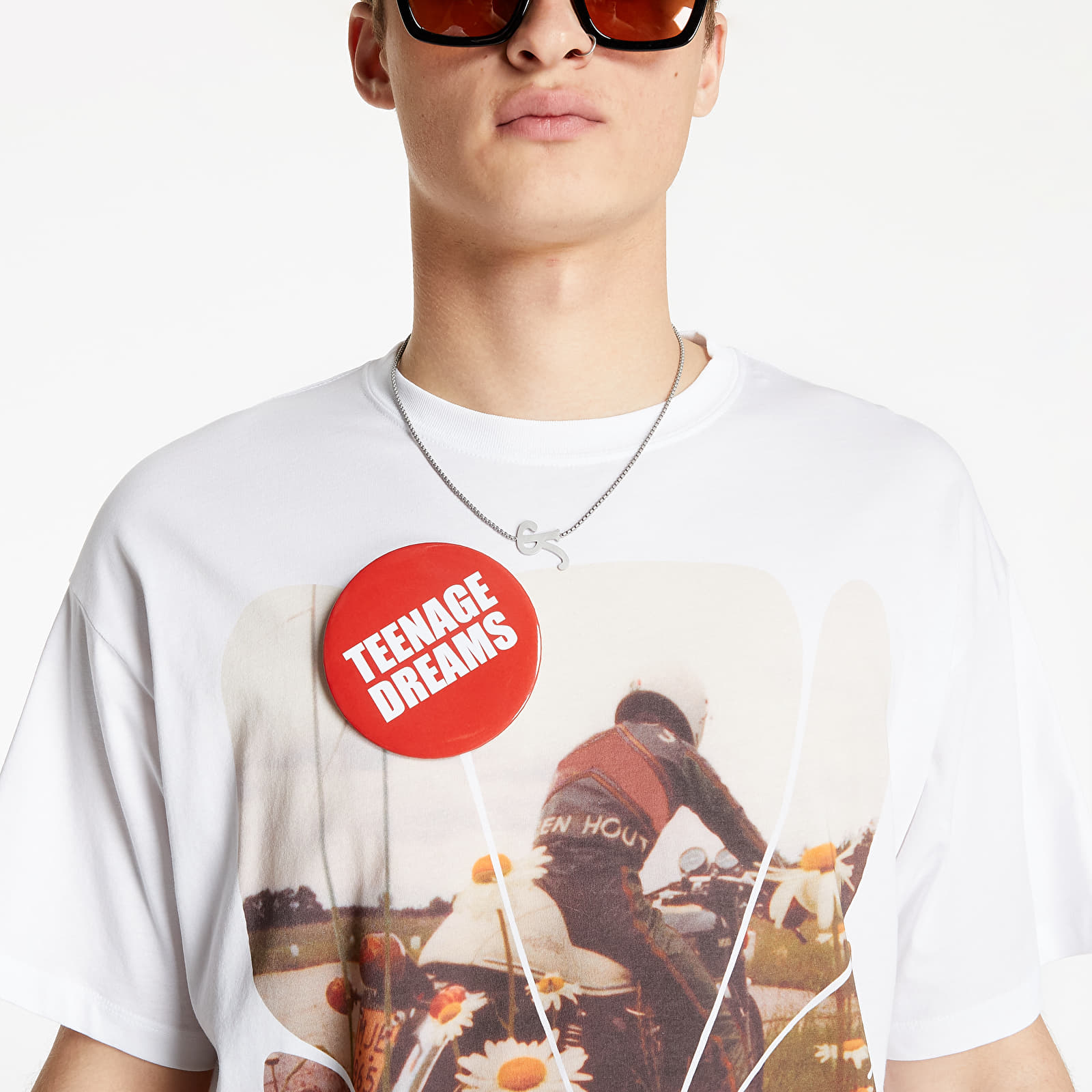 Koszulki RAF SIMONS Big Fit T-Shirt Solitary Disorder White