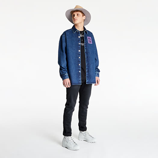 Jackets RAF SIMONS Straight Fit Denim Shirt Navy | Footshop