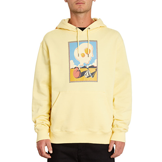 Yellow volcom hoodie top