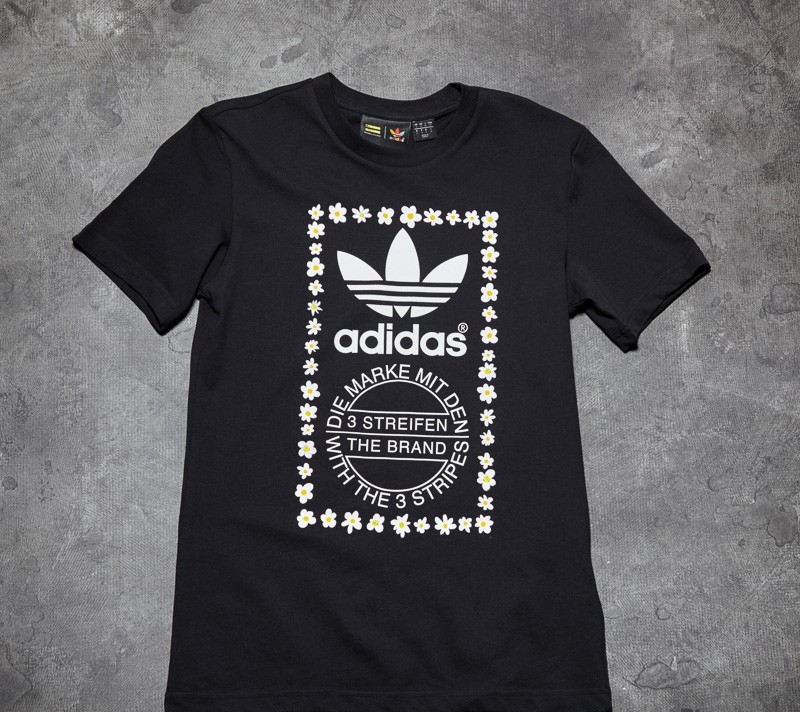 T-Shirts and shirts adidas Pharrell Williams Graphic Tee 1 Black/ White